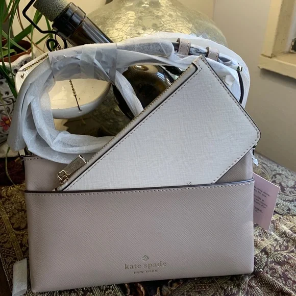 SOLD⛔️Authentic Kate Spade Saffiano leather top zip Crosby w large card holder - Picture 15 of 15